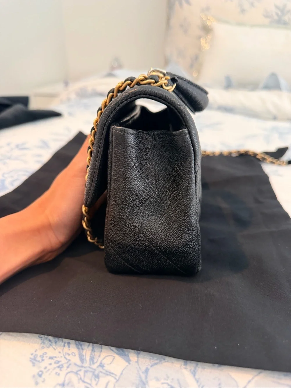Chanel Mini Top handle Caviar Flap Bag
